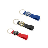 Red Silicone Strap Key Fob 25mm Round - Pack of 100