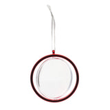 Red Spinning Christmas Hanger Ornament 70mm Round - Pack of 24