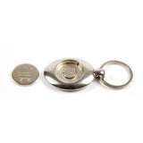 Silver Metal Coin Key Fob 25mm Round - Pack of 100