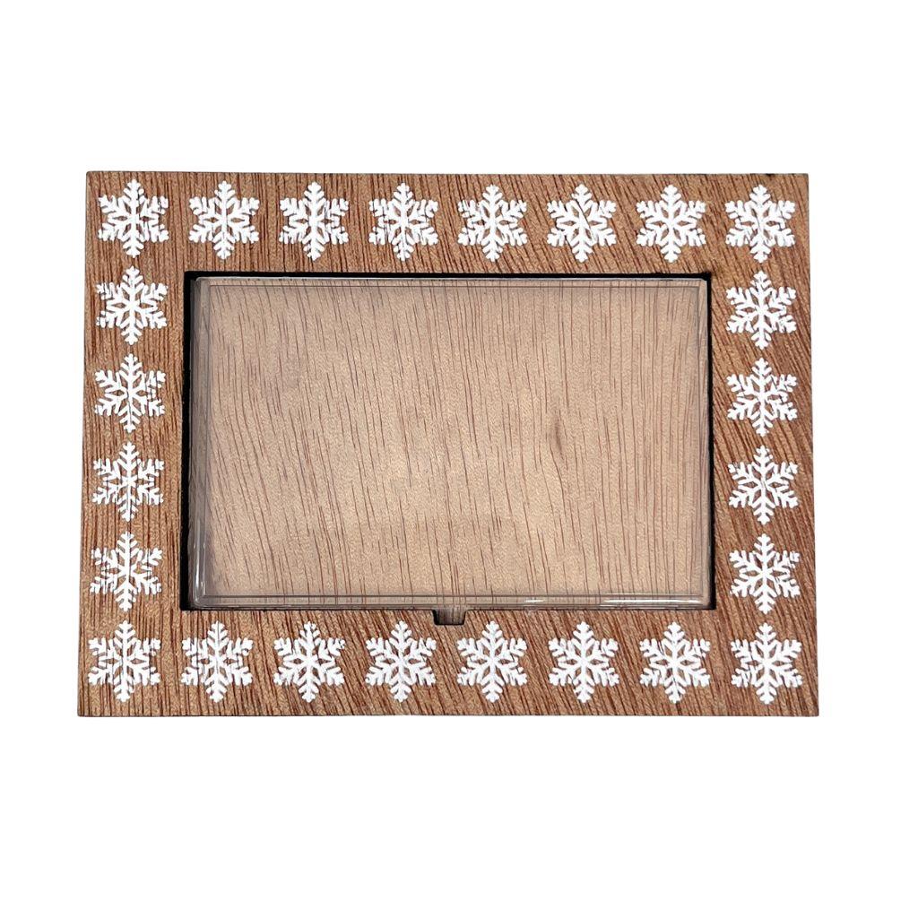 Christmas Magnet L4 Wood 70 x 45mm Insert - Pack of 12