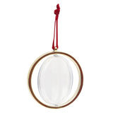 Gold Spinning Christmas Hanger Ornament 70mm Round - Pack of 24