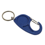 Carabiner Blue Key Fob 25mm Round - Pack of 100