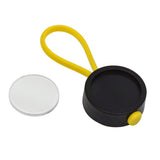 Yellow Loop Key Fob 25mm Round - Pack of 100