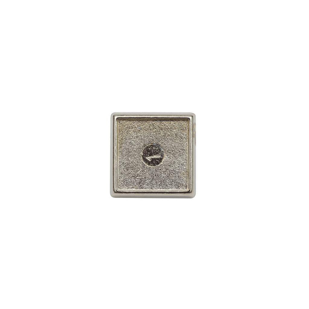 Silver Metal Pin Badge 15mm Square - Pack of 100