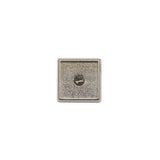 Silver Metal Pin Badge 15mm Square - Pack of 100