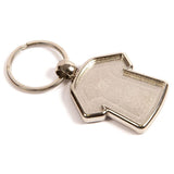 Shirt Shaped Silver Metal Key Fob  - Pack of 100