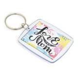 45 x 35mm A7 Slimline Insert Keyring - Pack of 50