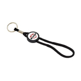 Black Loop Strap Key Fob 25mm Round - Pack of 100