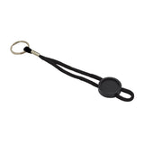 Black Loop Strap Key Fob 25mm Round - Pack of 100