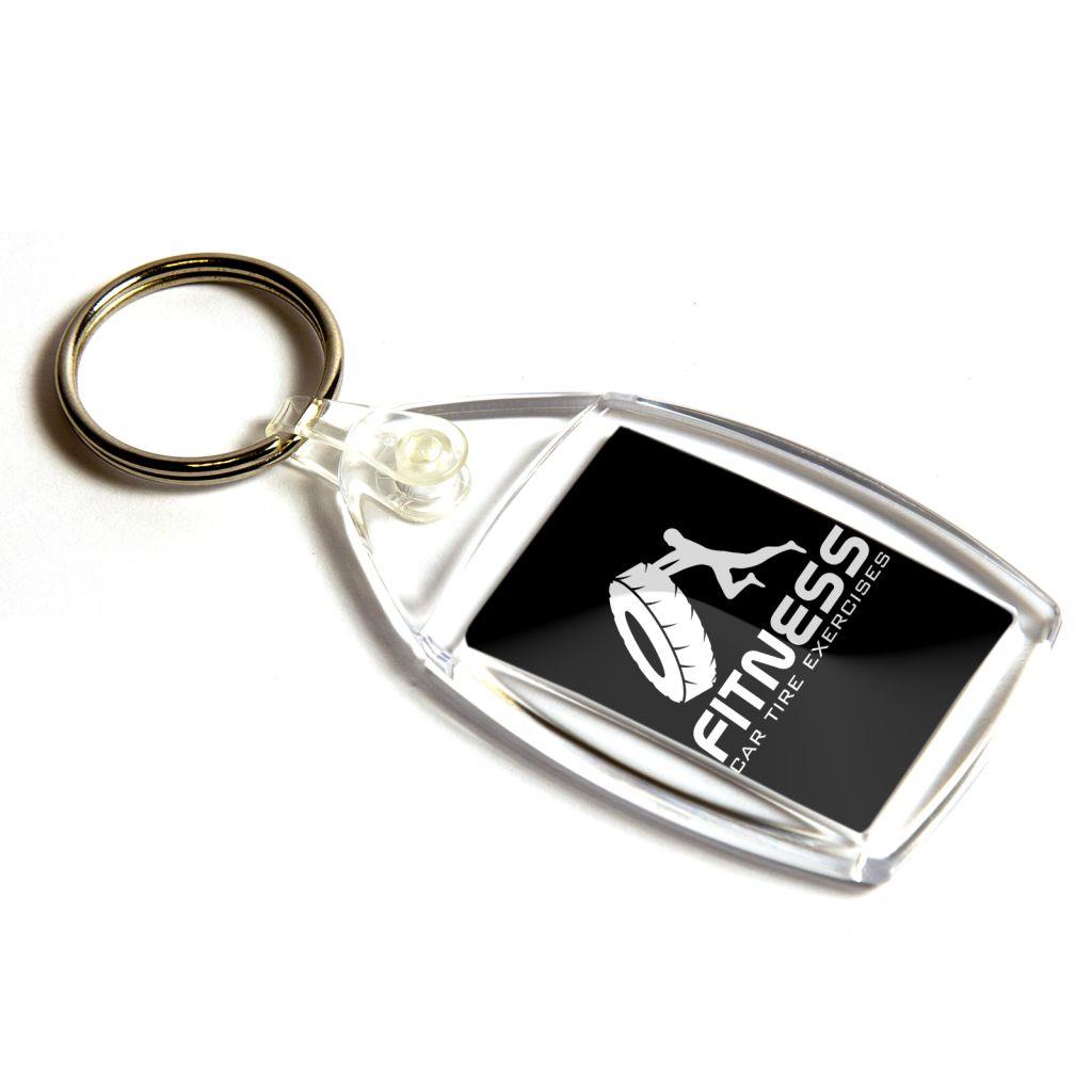 35 x 24mm P6 Insert Keyring - Pack of 50