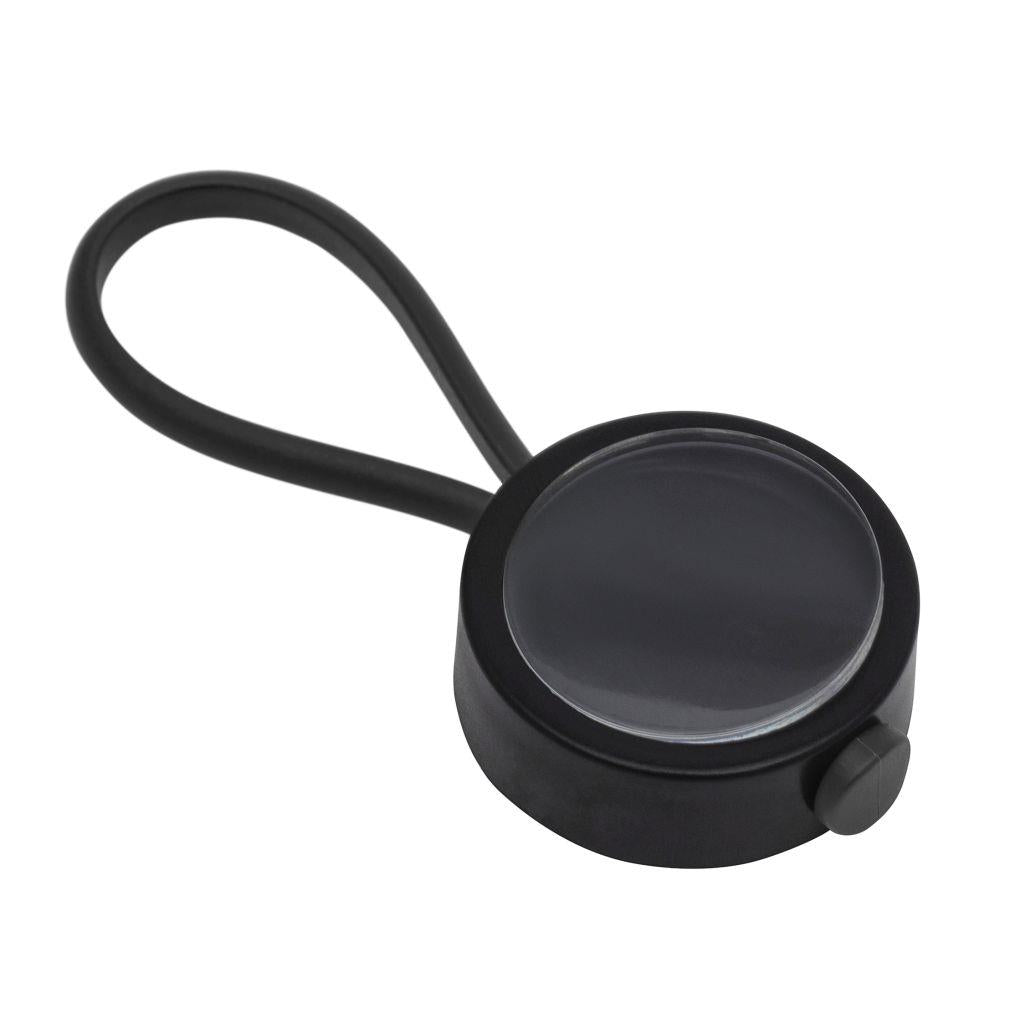 Black Loop Key Fob 25mm Round - Pack of 100