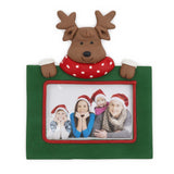 Reindeer Christmas Fridge Magnet 70 x 62mm Dome - Pack of 12