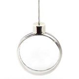 Bauble 80mm Round Insert, Clear front and back - Pack of 36