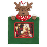 Reindeer Christmas Tree Hanger Ornament 45 x 35mm - Pack of 12