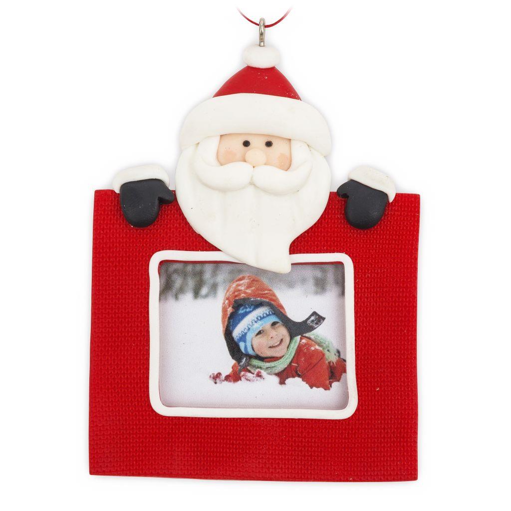 Santa Christmas Tree Hanger Ornament 45 x 35mm - Pack of 12