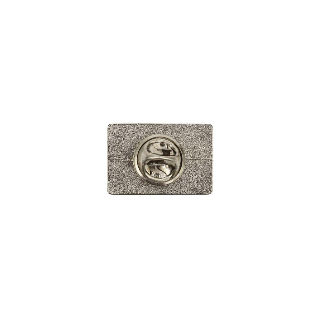 Silver Metal Pin Badge 21 x 13mm - Pack of 100