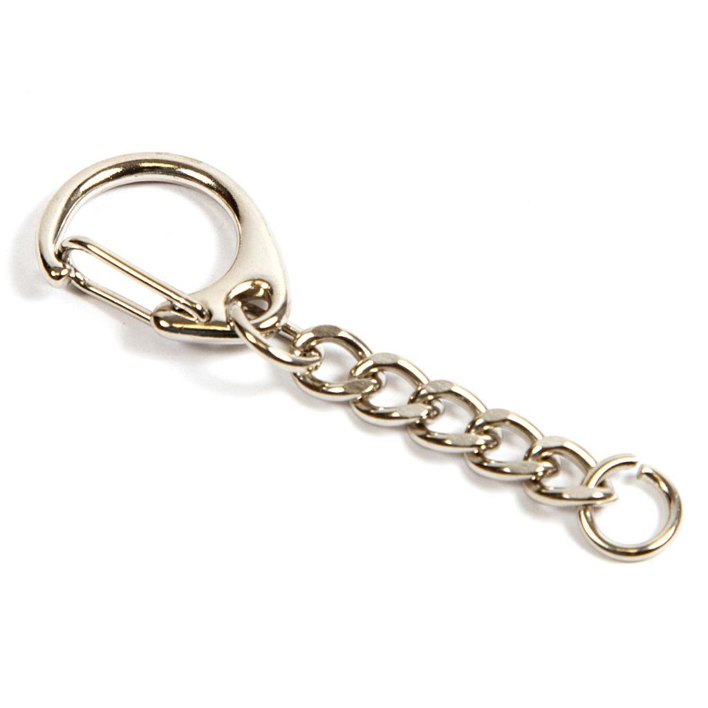 C Spring Lever Keyring & Keychain - Pack of 50