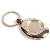 Silver Metal Coin Key Fob 25mm Round - Pack of 100