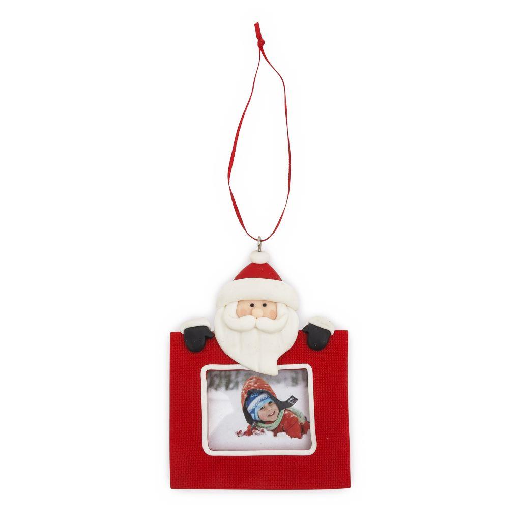 Santa Christmas Tree Hanger Ornament 45 x 35mm - Pack of 12