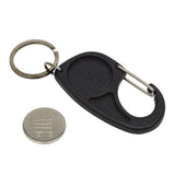 Carabiner Black Trolley Coin Key Fob 25mm Round - Pack of 100