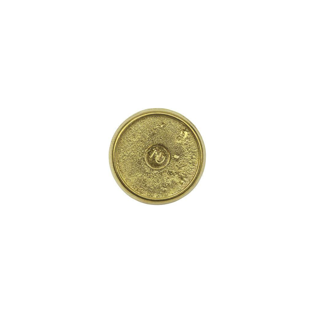 Gold Metal Pin Badge 17mm Round - Pack of 100