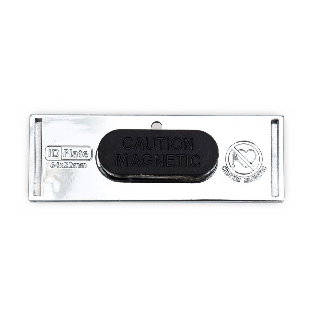 Chrome Plated ID Name Badge 66 x 21.5mm - Pack of 50