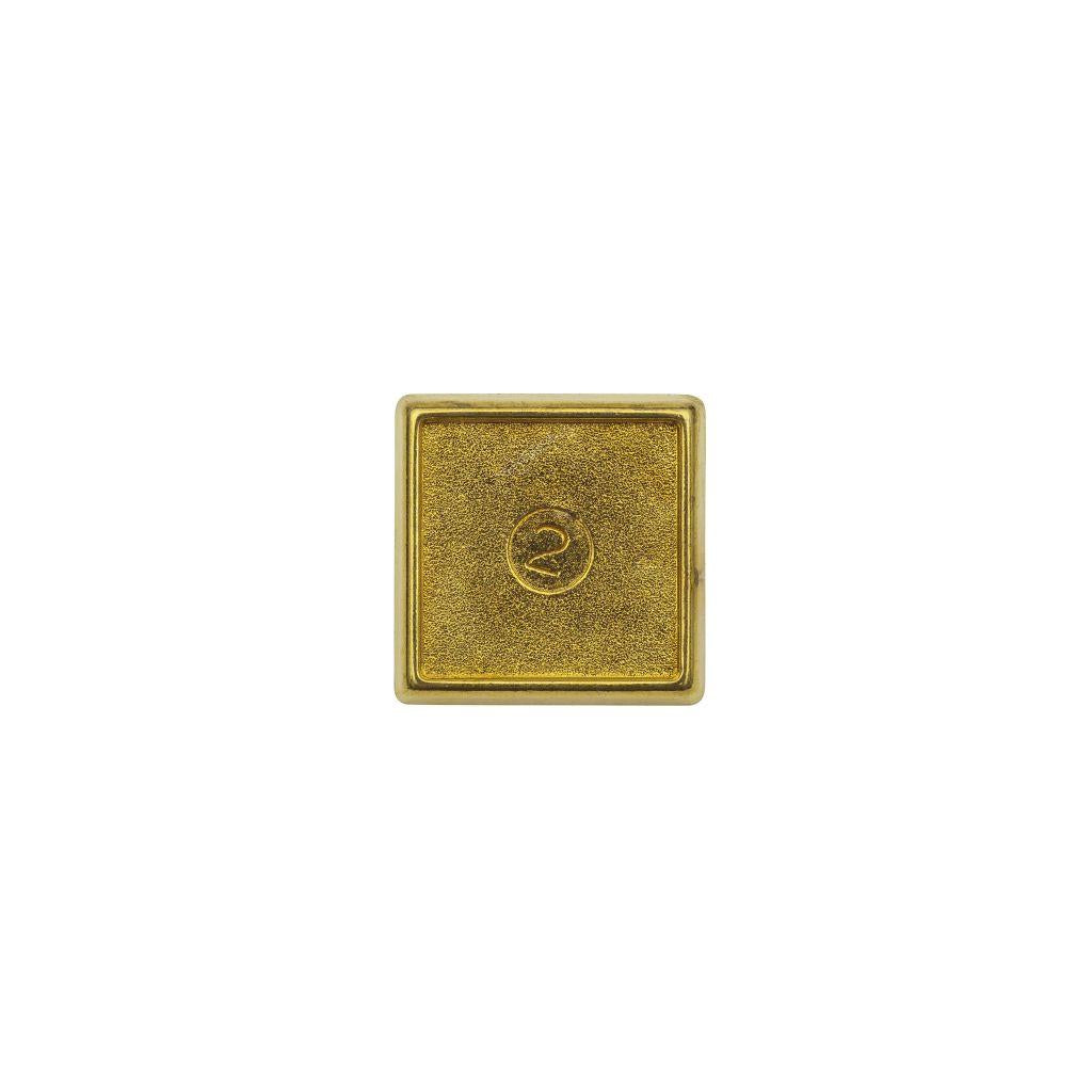 Gold Metal Pin Badge 15mm Square - Pack of 100