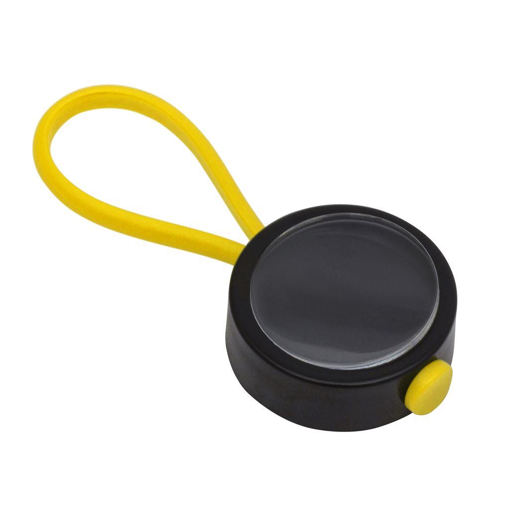 Yellow Loop Key Fob 25mm Round - Pack of 100