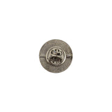 Silver Metal Pin Badge 17mm Round - Pack of 100