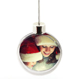 Bauble 80mm Round Insert, Clear front and back - Pack of 36