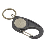 Carabiner Grey Trolley Coin Key Fob 25mm Round - Pack of 100