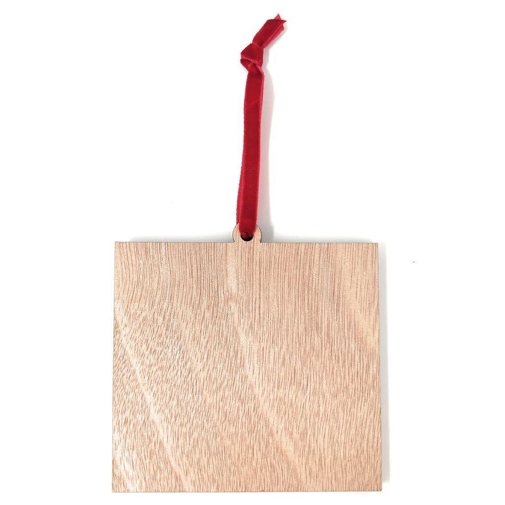 Christmas Hanger Ornament L4 Wood 70 x 45mm Insert - Pack of 12